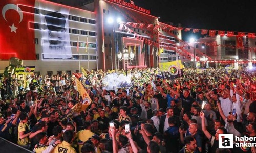 Keçiören Belediyesi şampiyonluk maçını dev ekranda yayımladı