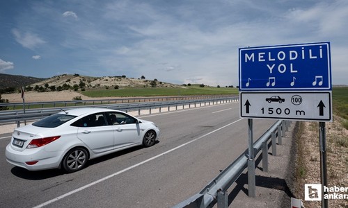 Melodili yol sistemi Türkiye'de ilk defa Nallıhan'da uygulanıyor