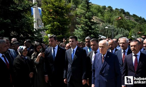 Devlet Bahçeli, Kızılcahamam'da Ülkücü Şehitler Anıtı'nı ziyaret etti