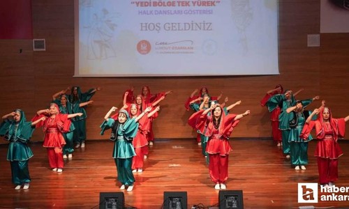 Keçiören Belediyesi'nden ‘Yedi Bölge Tek Yürek' gösterisi