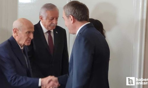 MHP Lideri Bahçeli, TBMM'de DEM Parti heyeti ile görüştü