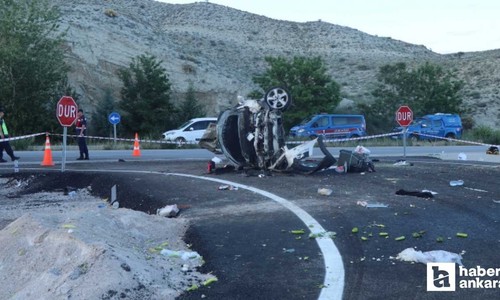 Ankara- Çankırı yolunda trafik kazası: 1 kişi öldü 3 kişi yaralandı