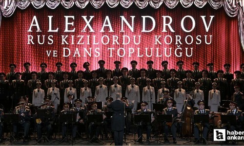 Rus Kızılordu Korosu'ndan başkentte unutulmaz konser