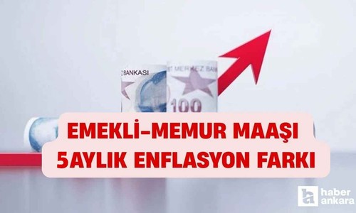 5 aylık enflasyon farkı 2025! Emekli, memur maaş zammı Temmuz hesaplama tablosu