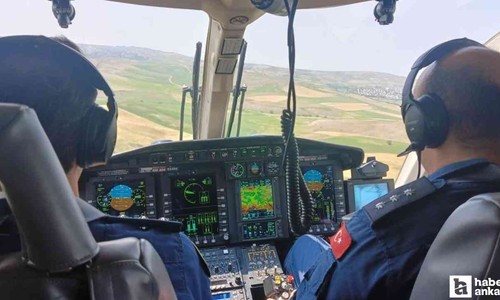 Ankara'da bayram trafiği kontrollerine helikopterli destek!