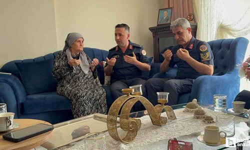 Polatlı'da şehit ailesine vefa ziyareti yapıldı