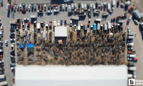 Çubuk'ta bulunan kurban pazarındaki yoğunluk dikkat çekti