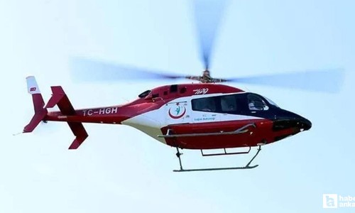 Trafik kazasında yaralanan 2 aylık bebek ambulans helikopterle Ankara'ya getirildi