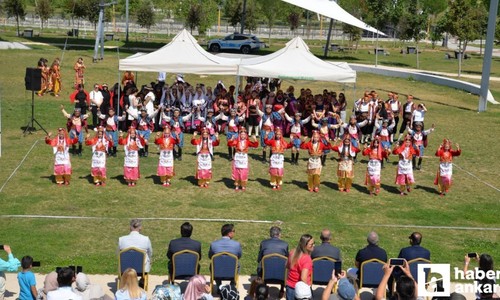 Kahramankazan belediyesi öğrencilerin halk oyunları eğlencesine ortak oldu
