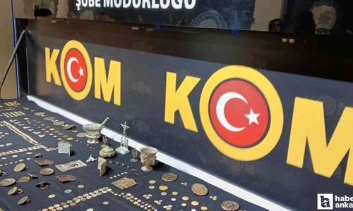 Ankara'da düzenlenen tarihi eser operasyonunda 3 kişiye gözaltı!