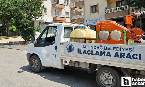 Altındağ Belediyesinden ilaçlama mesaisi: Haşereye geçit vermeyeceğiz