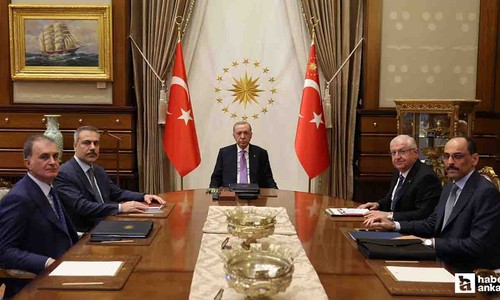 Cumhurbaşkanı Erdoğan yönetiminde güvenlik toplantısı yapıldı