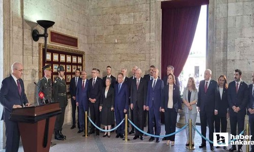 TBMM Başkanı Kurtulmuş ve Başkanlık Divanı üyelerinden Anıtkabir ziyareti