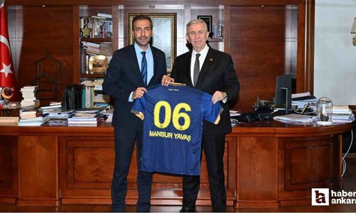 Ankaragücü'nden ABB Başkanı Mansur Yavaş'a ziyaret