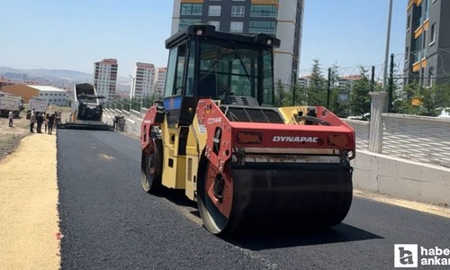 Sincan Belediyesi yollarda asfaltlama hizmetine aralıksız devam ediyor