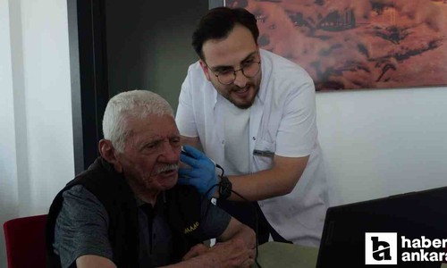 Etimesgut Belediyesi işitme kaybının erken tespiti için yaşlı bireylere frekans testi yaptı