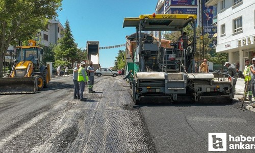 Etimesgut Belediyesi 30 Ağustos'ta kapsamlı bir asfalt serim çalışması gerçekleştirdi