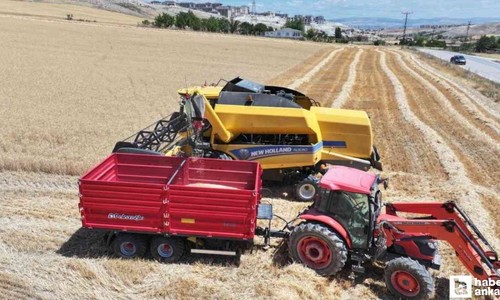 Sincan Belediye Başkanı Ercan tahıl hasadına katıldı