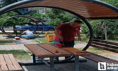 Pursaklar Belediyesi çardakları bakıma aldı