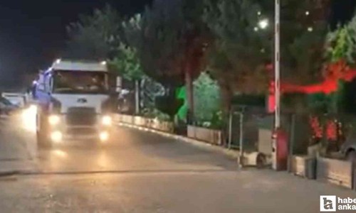 Sincan Belediyesi'nden Bolu'daki orman yangınına su tankeri desteği