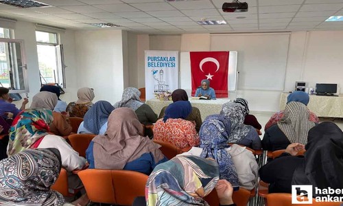 Pursaklar Belediyesi'nin Hanım Evlerinde 15 Temmuz şehitlerine dua