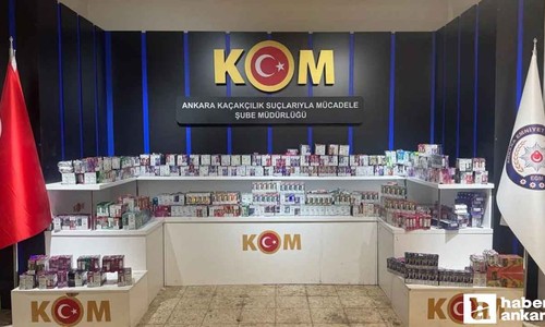Ankara'da durdurulan araçta 1275 elektronik sigara bulundu