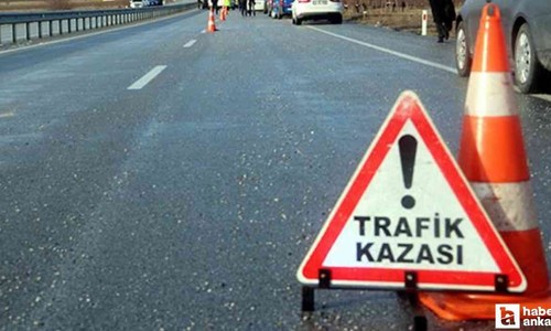 Ankara-Eskişehir yolunda meydana gelen kazada sürücü yaralandı