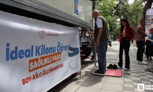Sağlık Bakanlığı'nın kilo ölçüm kampanyasına Ankara'dan yoğun katılım!