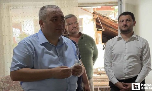 Keçiören Belediye Başkanı Özarslan selden etkilenen vatandaşları ziyaret etti