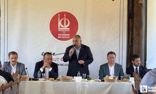 Keçiören Belediye Başkanı Mesut Özarslan muhtarla bir araya geldi