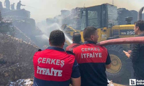 Çankırı'daki bir fabrikada yangın çıktı