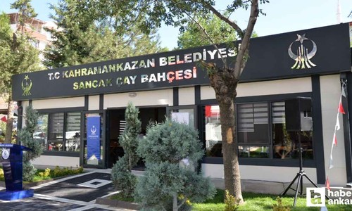 Kahramankazan Belediyesi, Sancak Çay Bahçesi'ni hizmete açtı!