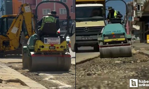Kahramankazan Belediyesi cadde ve yolları yeniliyor!