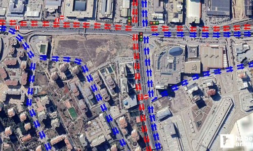 Ankaralılar dikkat! Anadolu Bulvarı üzerinde çalışma başladı, trafik güzergahı değişti