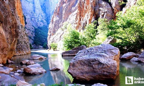 Bu saklı cennet Ankara'ya sadece 1 saatlik uzaklıkta! İçinden Irmak akan kanyon