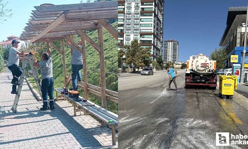 Pursaklar Belediyesi duyurdu: Temizlik ve bakım onarım sürüyor!