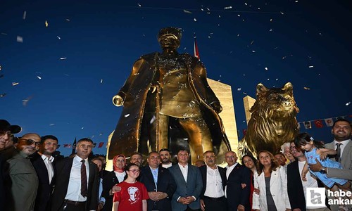 Keçiören Belediye Başkanı Özarslan, 30 Ağustos Zafer Anıtı'nın açılışını yaptı