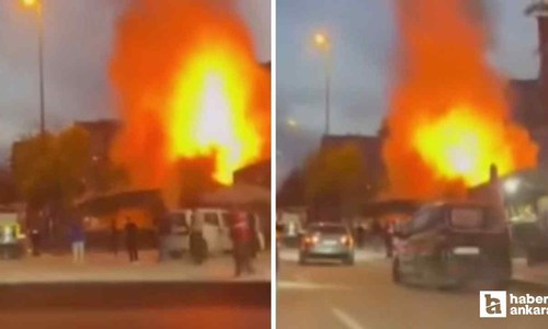 Çankaya'da boş dükkanda çıkan yangın korkuttu