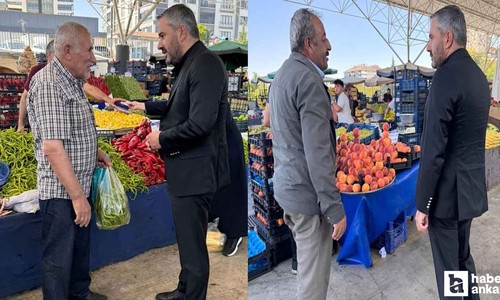 Pursaklar Belediye Başkanı Çetin'den pazar denetimleri