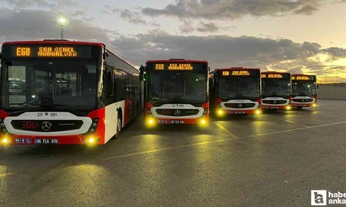 Ankara'da 5 yeni körüklü otobüs hizmet vermeye başladı!