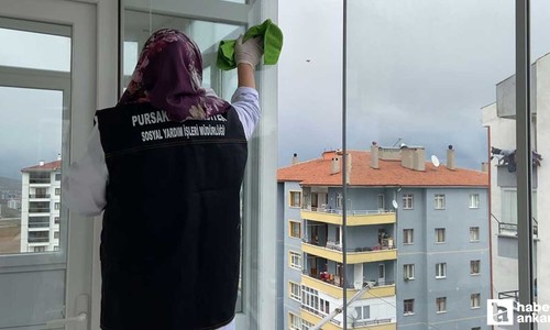 Pursaklar Belediyesi'nden evde ücretsiz berber ve temizlik hizmeti!