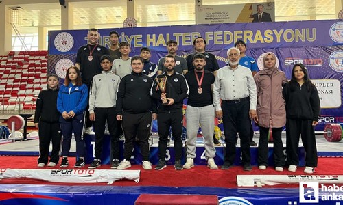 Kahramankazan Belediyespor Kulübü Halter Takımı'ndan yeni madalya