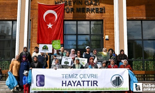 Altındağ Belediyesi Kadın Eğitim ve Kültür Merkezi üyesi kadınlardan temizlik harekatı