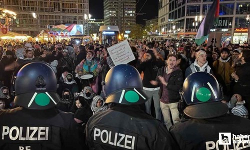 Alman polisinden Sumud Filosu'na destek gösterisine sert müdahale