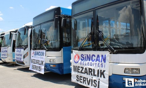 Sincan Belediyesi, mezarlık ziyaretleri için ücretsiz servisleri arttırdı