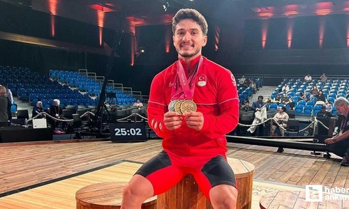 ASKİ Spor'dan Muhammed Furkan Özbek dünya rekorunu kırıp dünya şampiyonu oldu