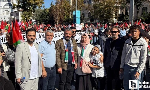 Pursaklar Belediye Başkanı Ertuğrul Çetin: 'Filistin için adalet, insanlık için özgürlük'