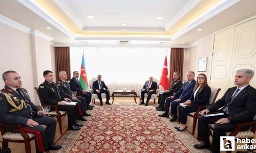 Bakan Güler, Azerbaycan Savunma Bakanı Hasanov'ı Ankara'da ağırladı