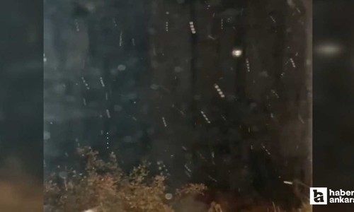 Çankırı'da yüksek rakımlarda kar yağışı başladı