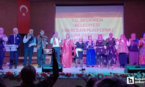Keçiören Belediyesi Emekliler Platformu'ndan sıra gecesi coşkusu!